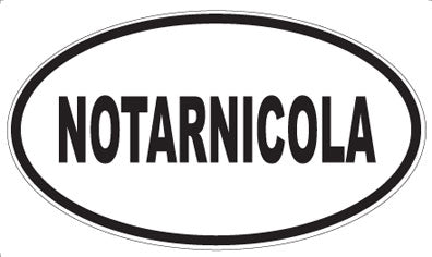 NOTARNICOLA - Oval Magnet