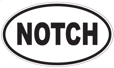 NOTCH - Oval Sticker