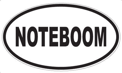 NOTEBOOM - Oval Sticker