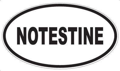 NOTESTINE - Oval Magnet