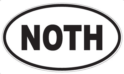 NOTH - Oval Sticker