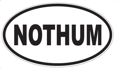 NOTHUM - Oval Sticker