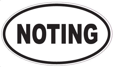 NOTING - Oval Sticker