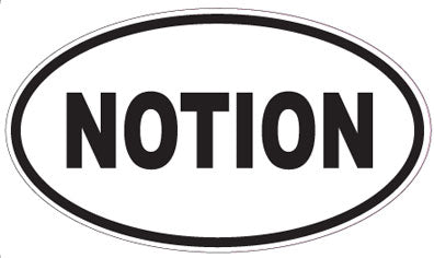 NOTION - Oval Sticker