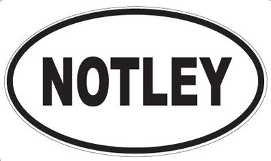 NOTLEY - Oval Magnet