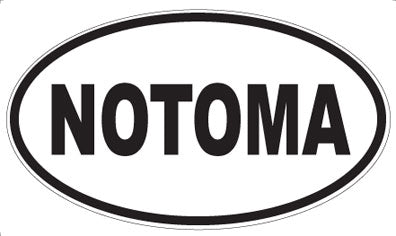NOTOMA - Oval Sticker