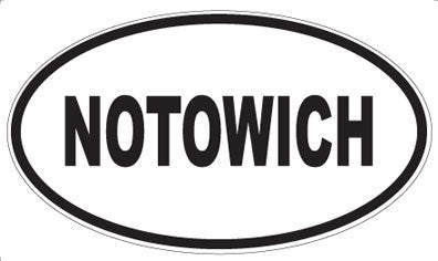 NOTOWICH - Oval Magnet