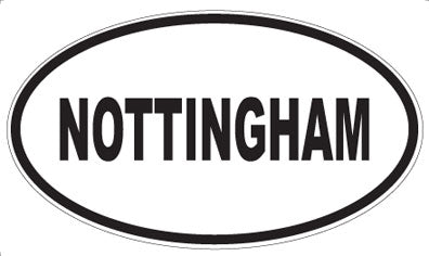 NOTTINGHAM - Oval Magnet