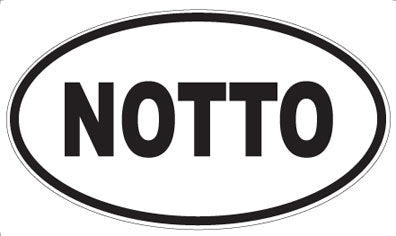 NOTTO - Oval Sticker