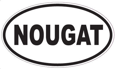 NOUGAT - Oval Sticker