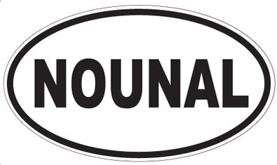 NOUNAL - Oval Sticker