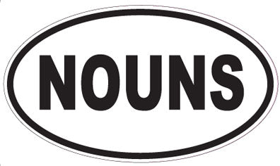 NOUNS - Oval Sticker