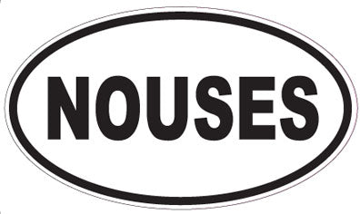 NOUSES - Oval Sticker