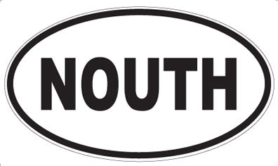 NOUTH - Oval Sticker