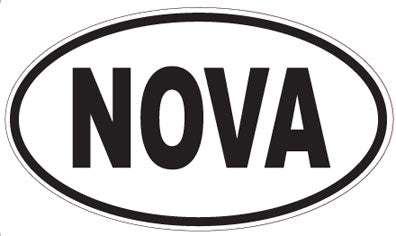 NOVA - Oval Sticker