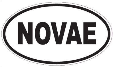 NOVAE - Oval Sticker
