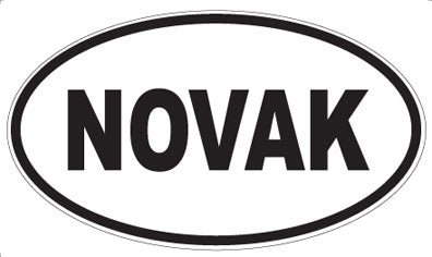 NOVAK - Oval Sticker