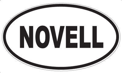 NOVELL - Oval Sticker