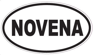 NOVENA - Oval Sticker