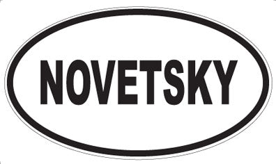 NOVETSKY - Oval Magnet