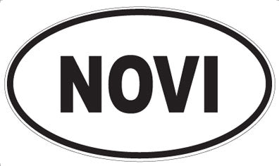 NOVI - Oval Sticker