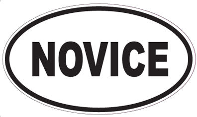 NOVICE - Oval Sticker