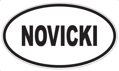 NOVICKI - Oval Magnet