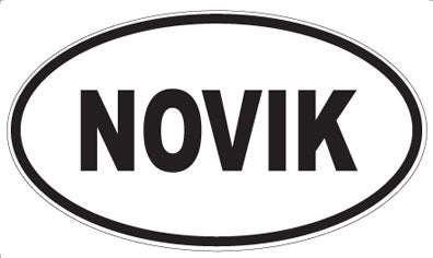 NOVIK - Oval Sticker