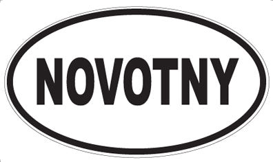 NOVOTNY - Oval Sticker
