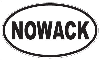 NOWACK - Oval Sticker