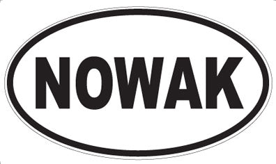 NOWAK - Oval Magnet
