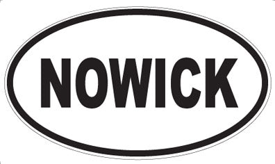 NOWICK - Oval Sticker