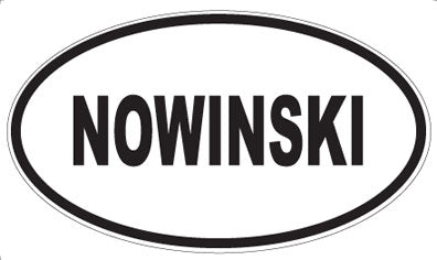 NOWINSKI - Oval Magnet