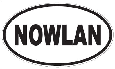 NOWLAN - Oval Magnet