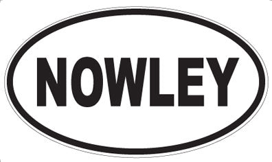 NOWLEY - Oval Sticker