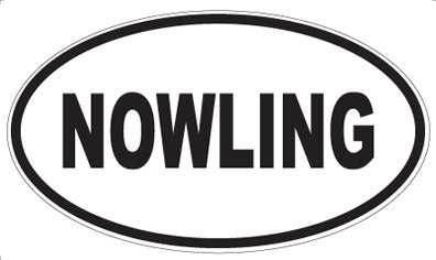 NOWLING - Oval Magnet