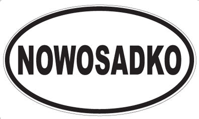 NOWOSADKO - Oval Magnet