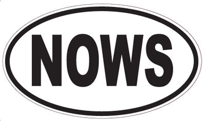 NOWS - Oval Sticker