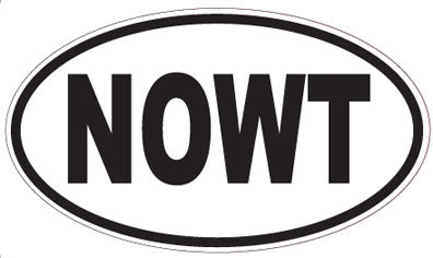 NOWT - Oval Sticker