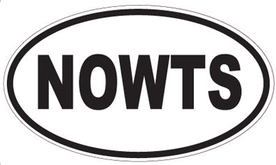 NOWTS - Oval Sticker