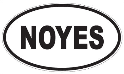 NOYES - Oval Magnet
