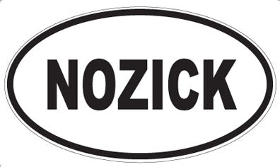 NOZICK - Oval Magnet