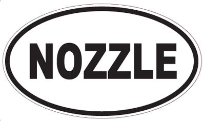 NOZZLE - Oval Sticker
