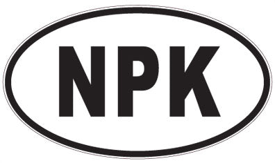 NPK - 3 Letter Initials Oval Sticker