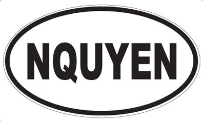 NQUYEN - Oval Magnet