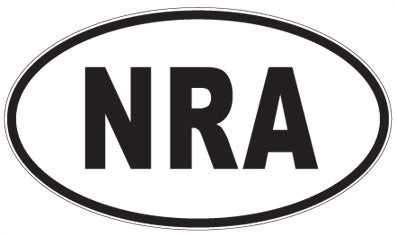 NRA - 3 Letter Initials Oval Sticker