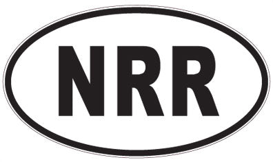 NRR - 3 Letter Initials Oval Sticker