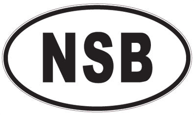 NSB - 3 Letter Initials Oval Sticker