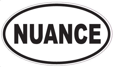 NUANCE - Oval Sticker