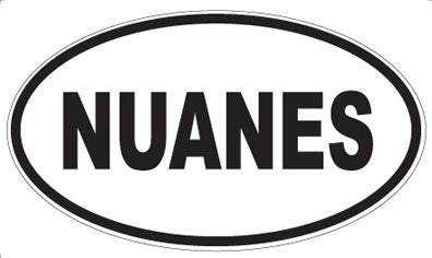 NUANES - Oval Sticker
